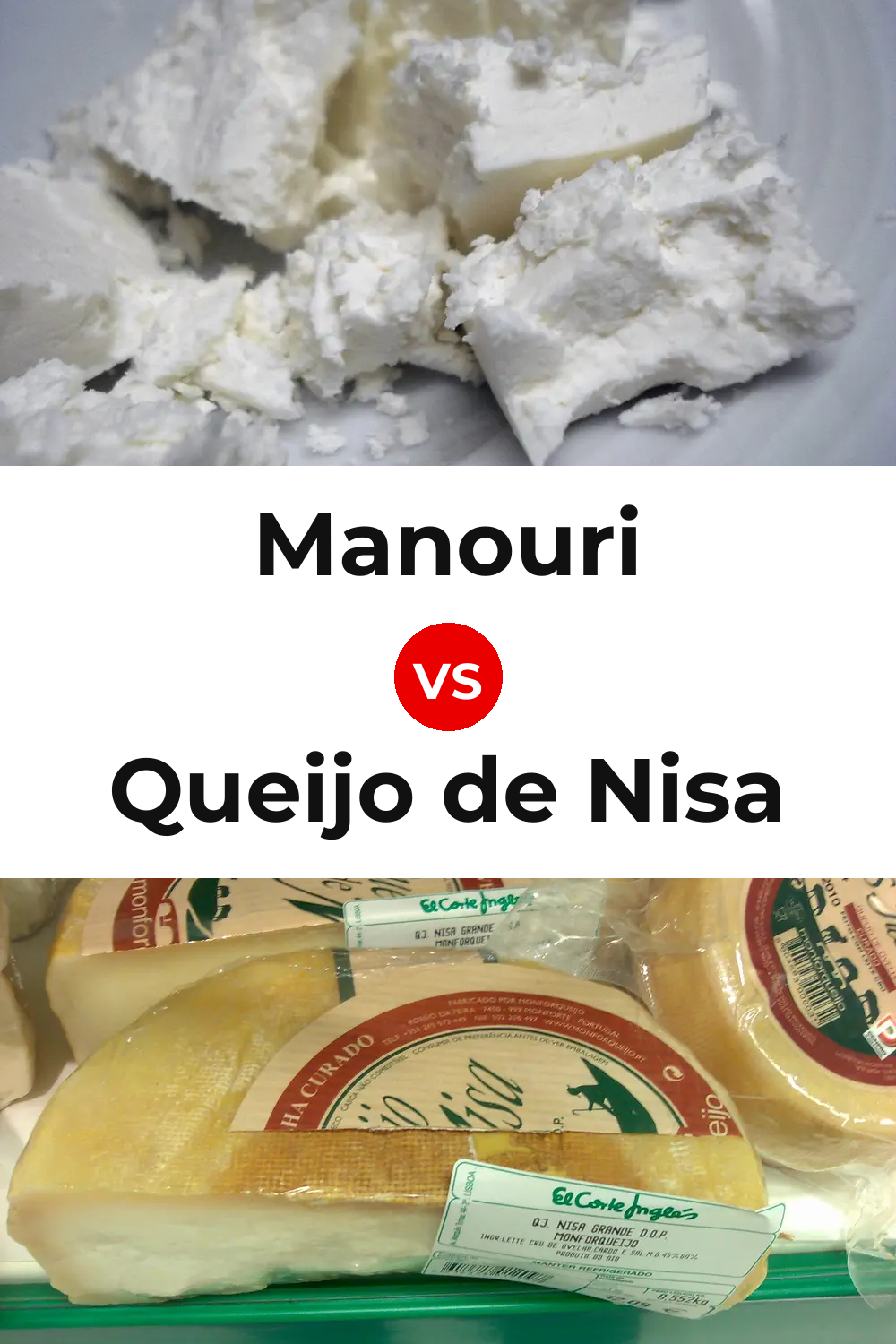Manouri Cheese vs Queijo de Nisa Pinterest comparison