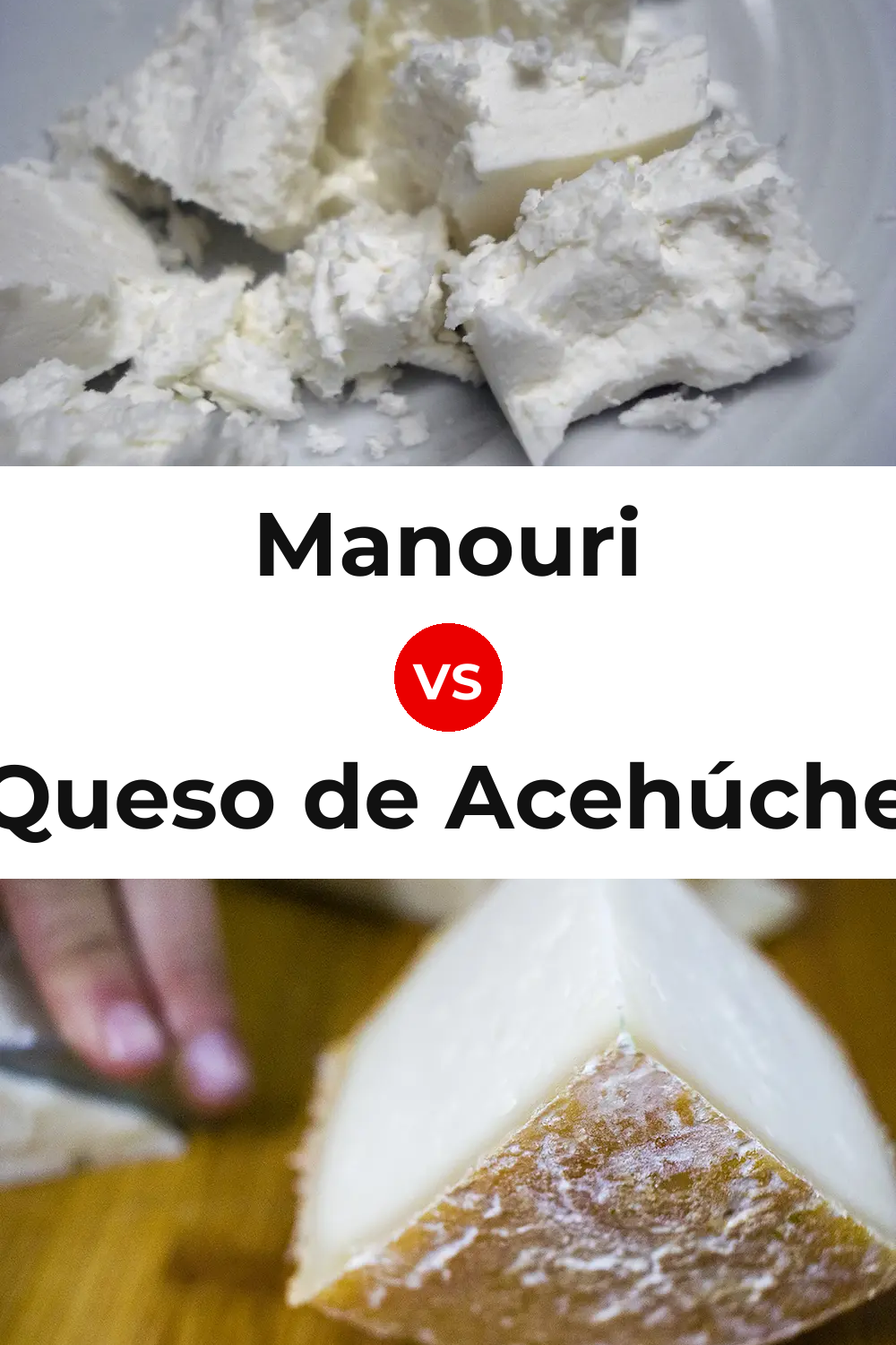 Manouri Cheese vs Queso de Acehúche Pinterest comparison