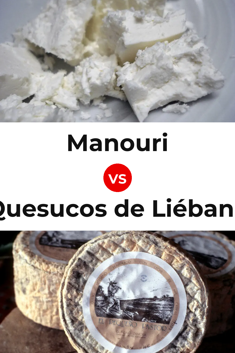 Manouri Cheese vs Quesucos de Liébana Cheese Pinterest comparison