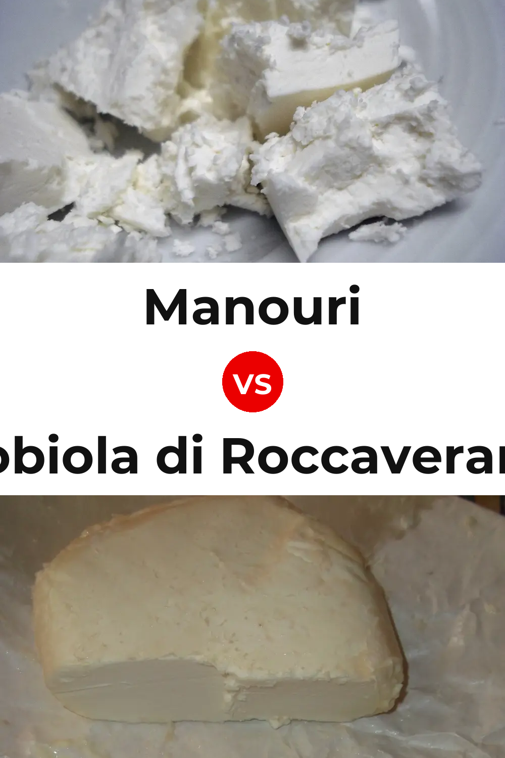 Manouri Cheese vs Robiola di Roccaverano Cheese Pinterest comparison