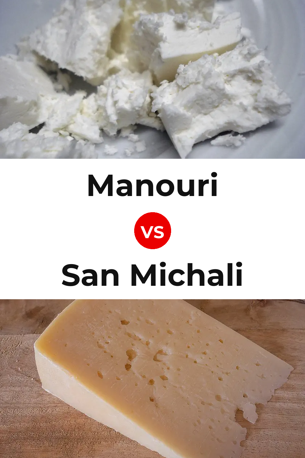 Manouri Cheese vs San Michali Cheese Pinterest comparison