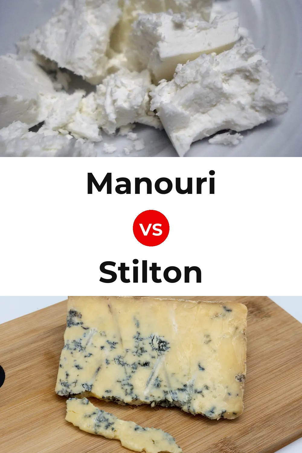 Manouri Cheese vs Stilton Cheese Pinterest comparison