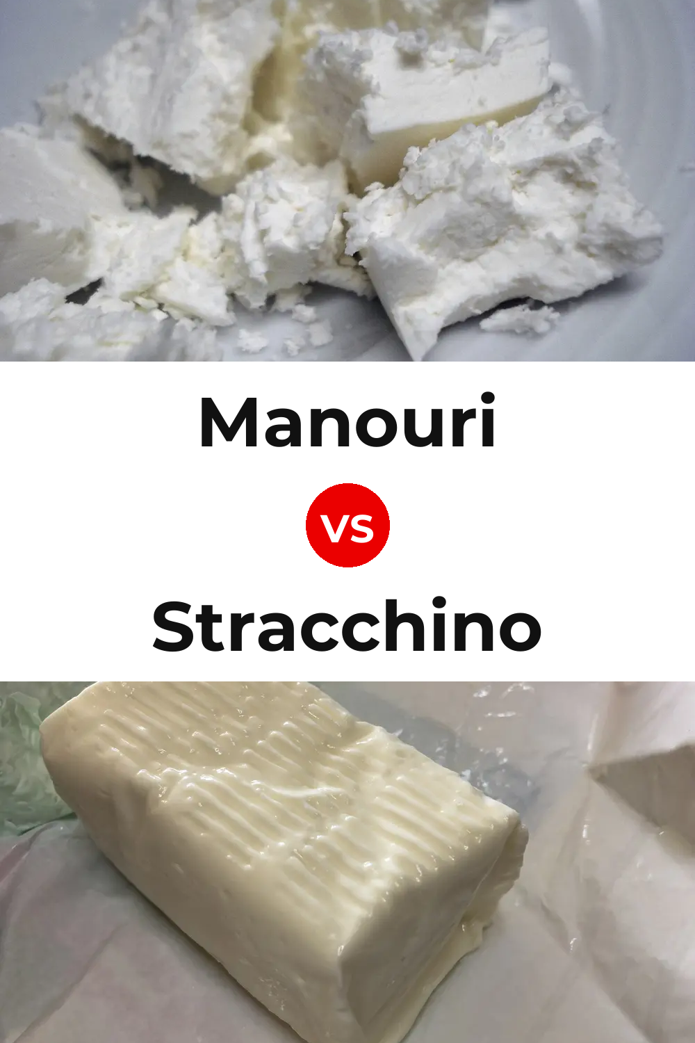 Manouri Cheese vs Stracchino Cheese Pinterest comparison