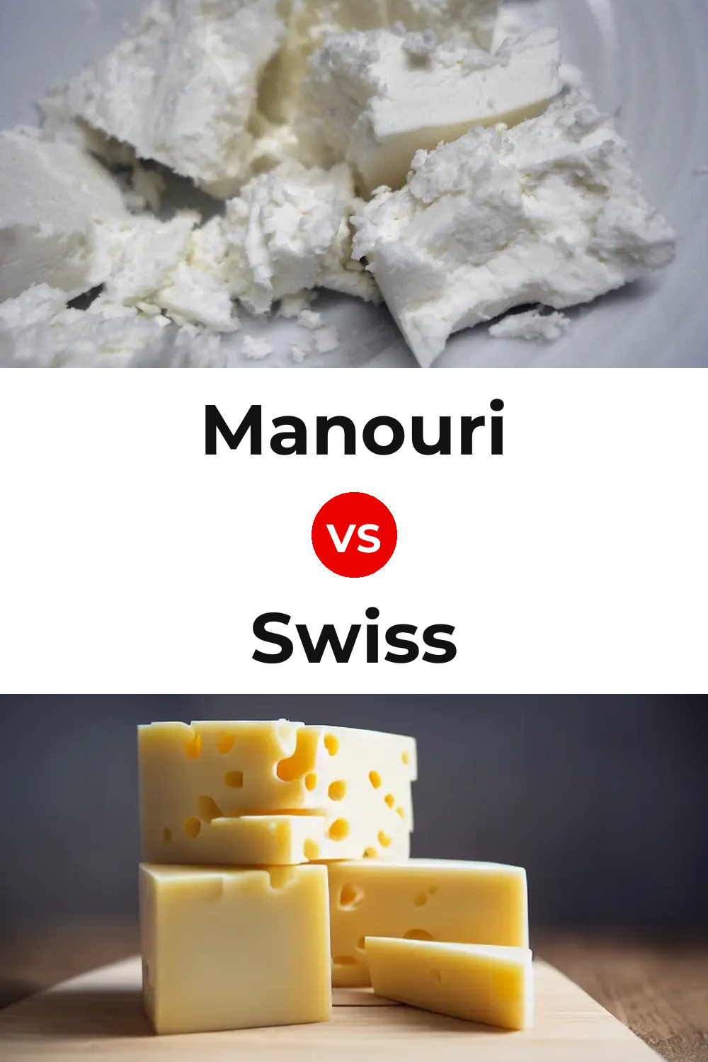 Manouri Cheese vs Swiss Cheese Pinterest comparison