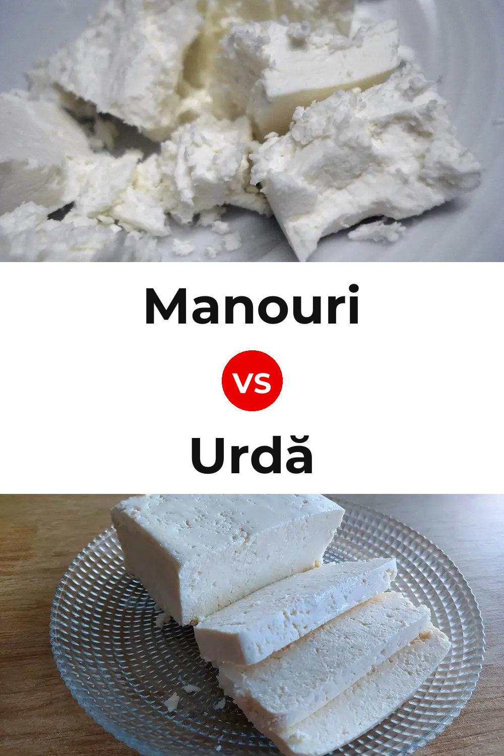 Manouri Cheese vs Urdă Cheese Pinterest comparison