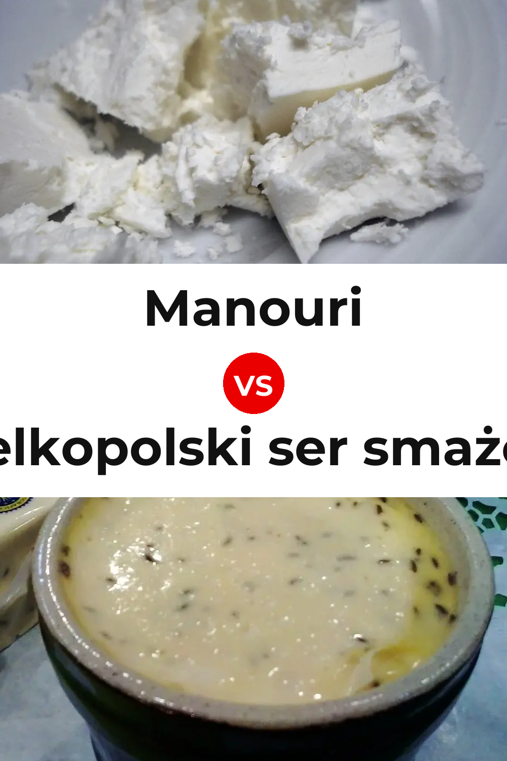 Manouri Cheese vs Wielkopolski ser smażony Cheese Pinterest comparison