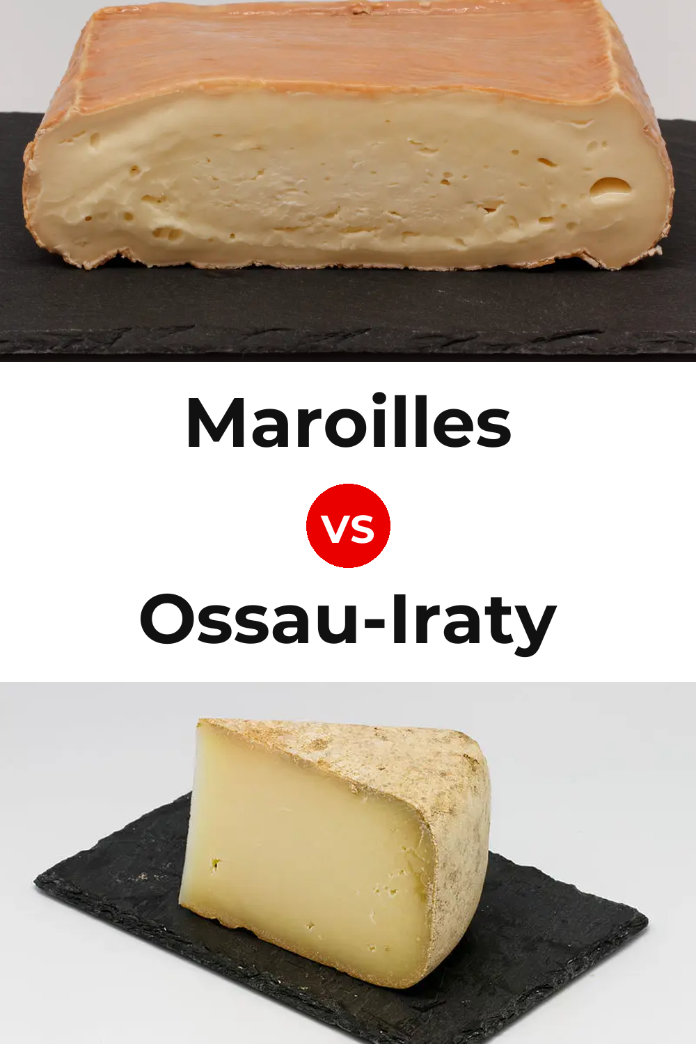 Maroilles Cheese vs Ossau-Iraty Cheese Pinterest comparison