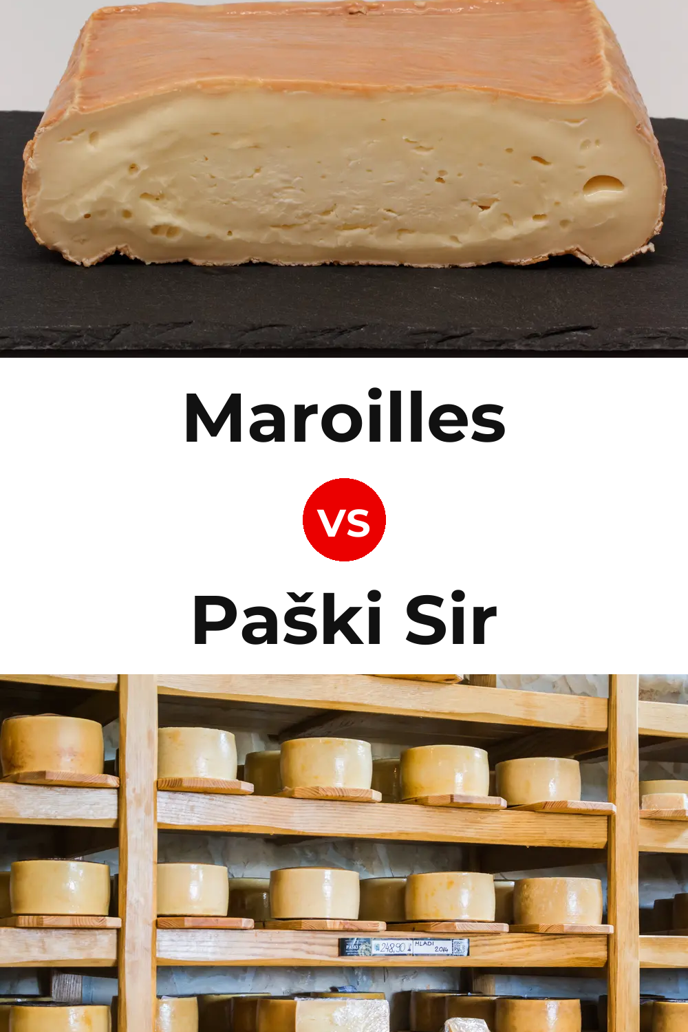 Maroilles Cheese vs Paški Sir Cheese Pinterest comparison