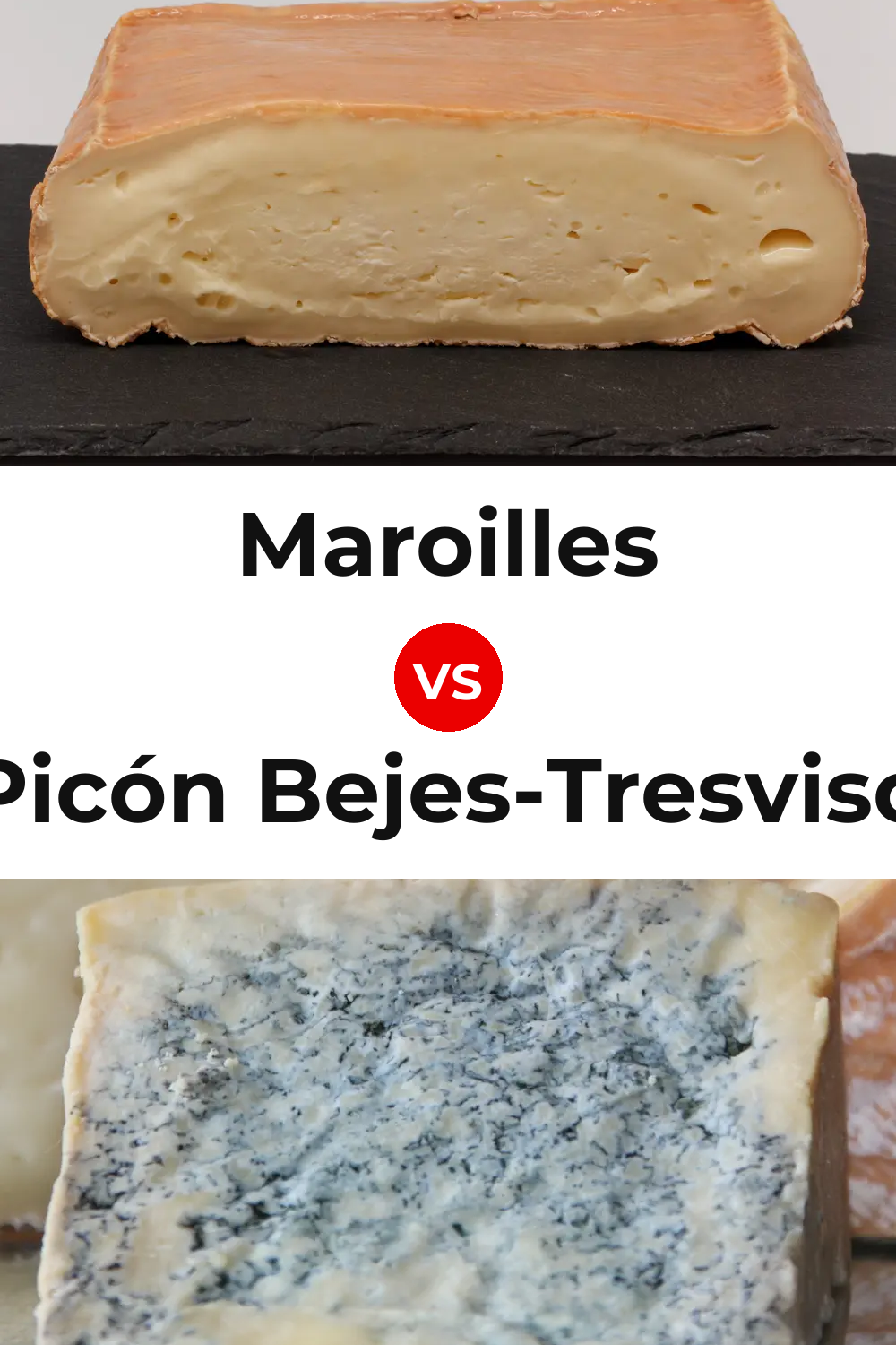 Maroilles Cheese vs Picón Bejes-Tresviso Cheese Pinterest comparison