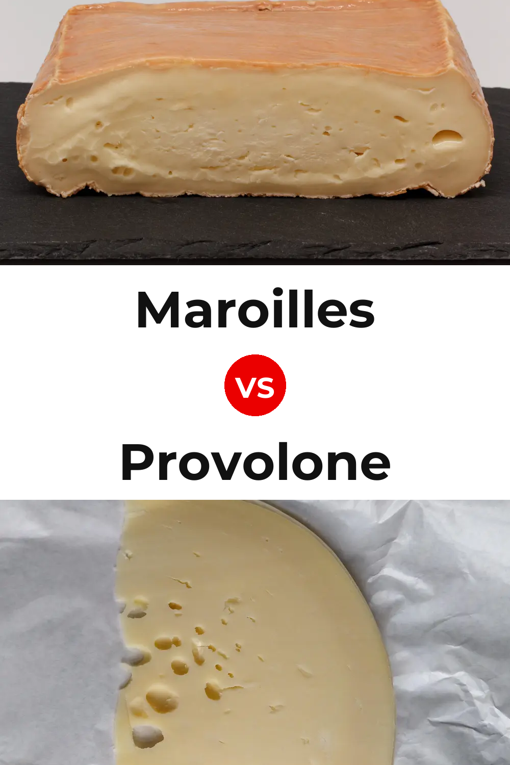 Maroilles Cheese vs Provolone Cheese Pinterest comparison