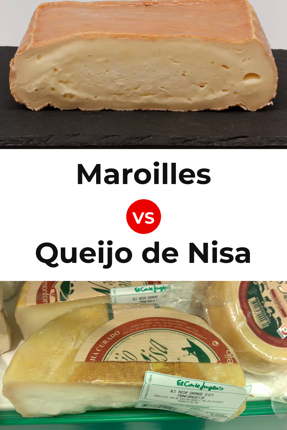 Maroilles Cheese vs Queijo de Nisa Pinterest comparison