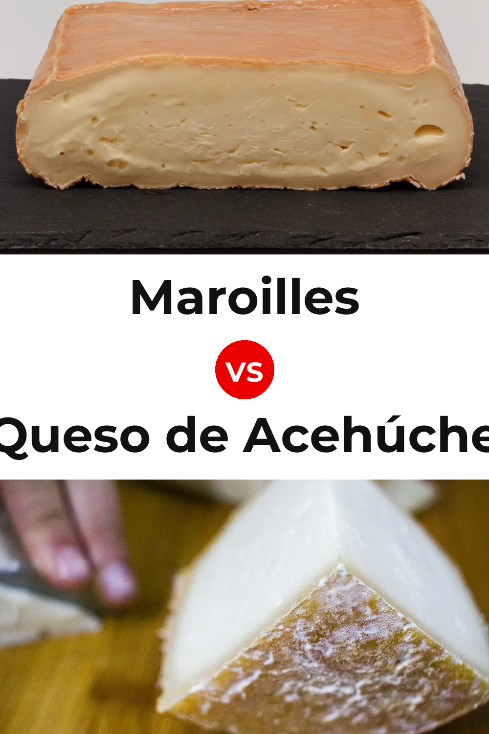 Maroilles Cheese vs Queso de Acehúche Pinterest comparison