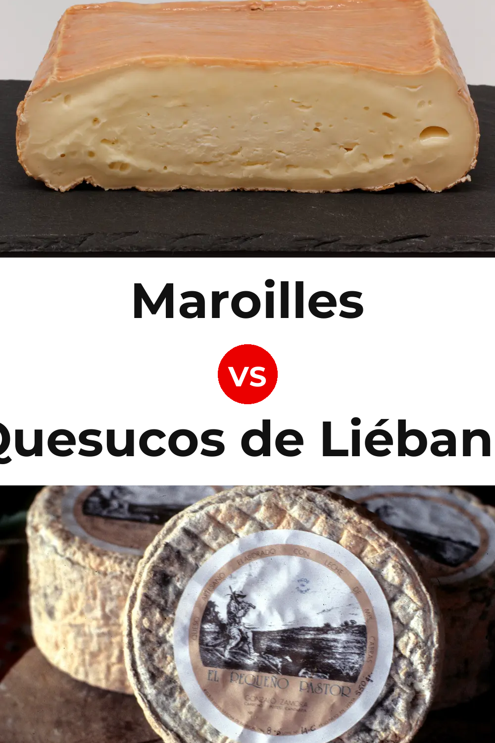 Maroilles Cheese vs Quesucos de Liébana Cheese Pinterest comparison
