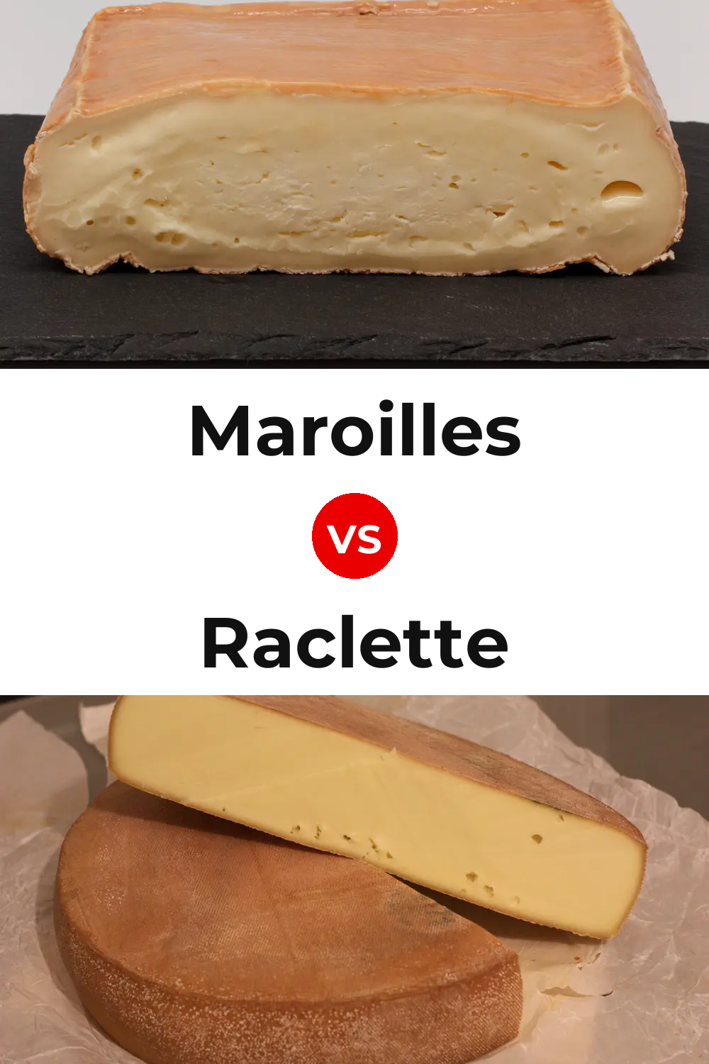 Maroilles Cheese vs Raclette Cheese Pinterest comparison