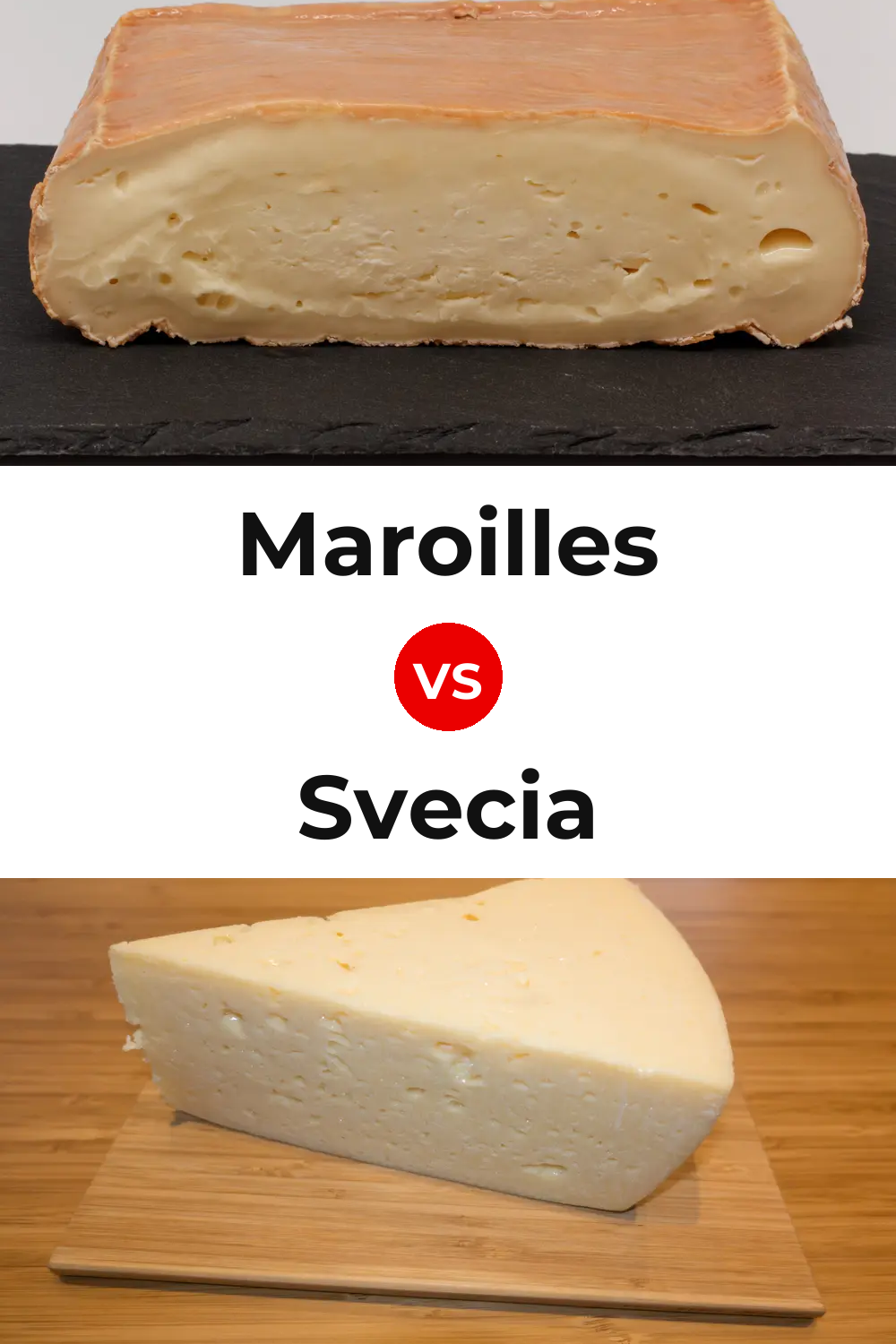 Maroilles Cheese vs Svecia Cheese Pinterest comparison