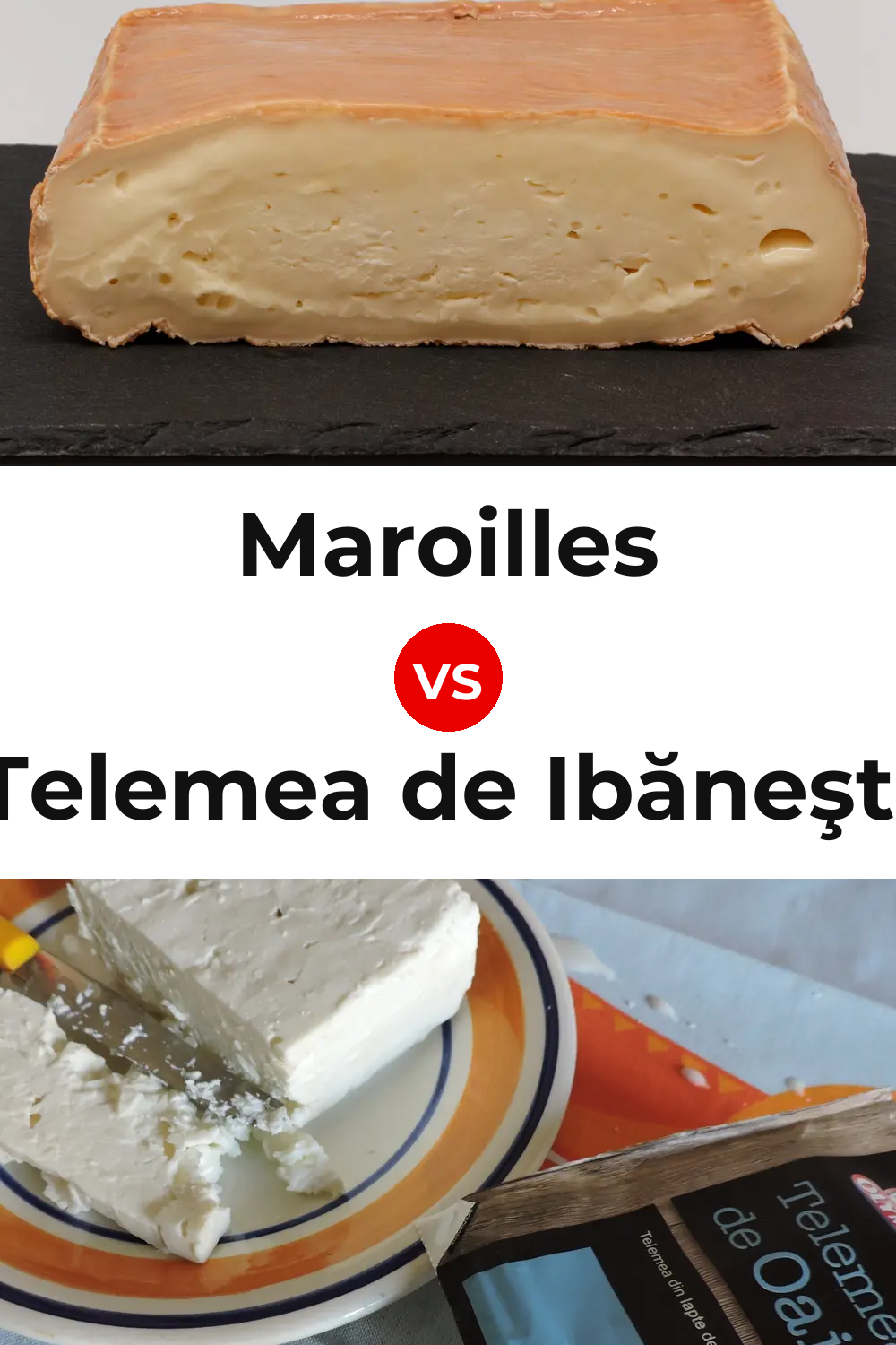 Maroilles Cheese vs Telemea de Ibăneşti Cheese Pinterest comparison