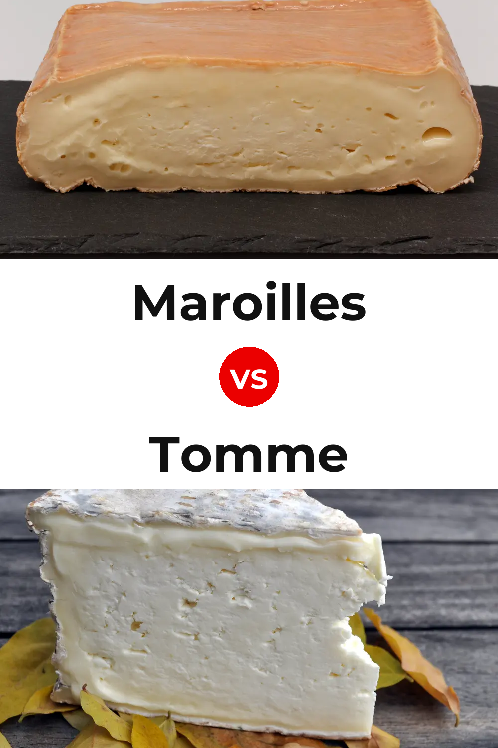 Maroilles Cheese vs Tomme Cheese Pinterest comparison