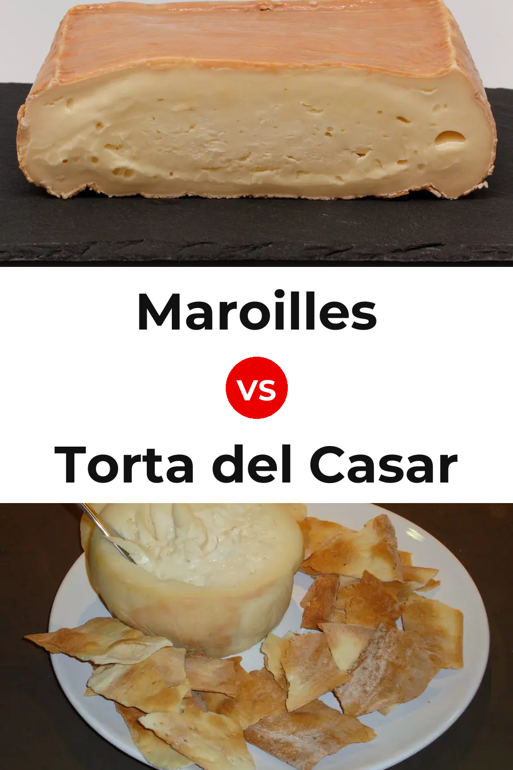 Maroilles Cheese vs Torta del Casar Cheese Pinterest comparison