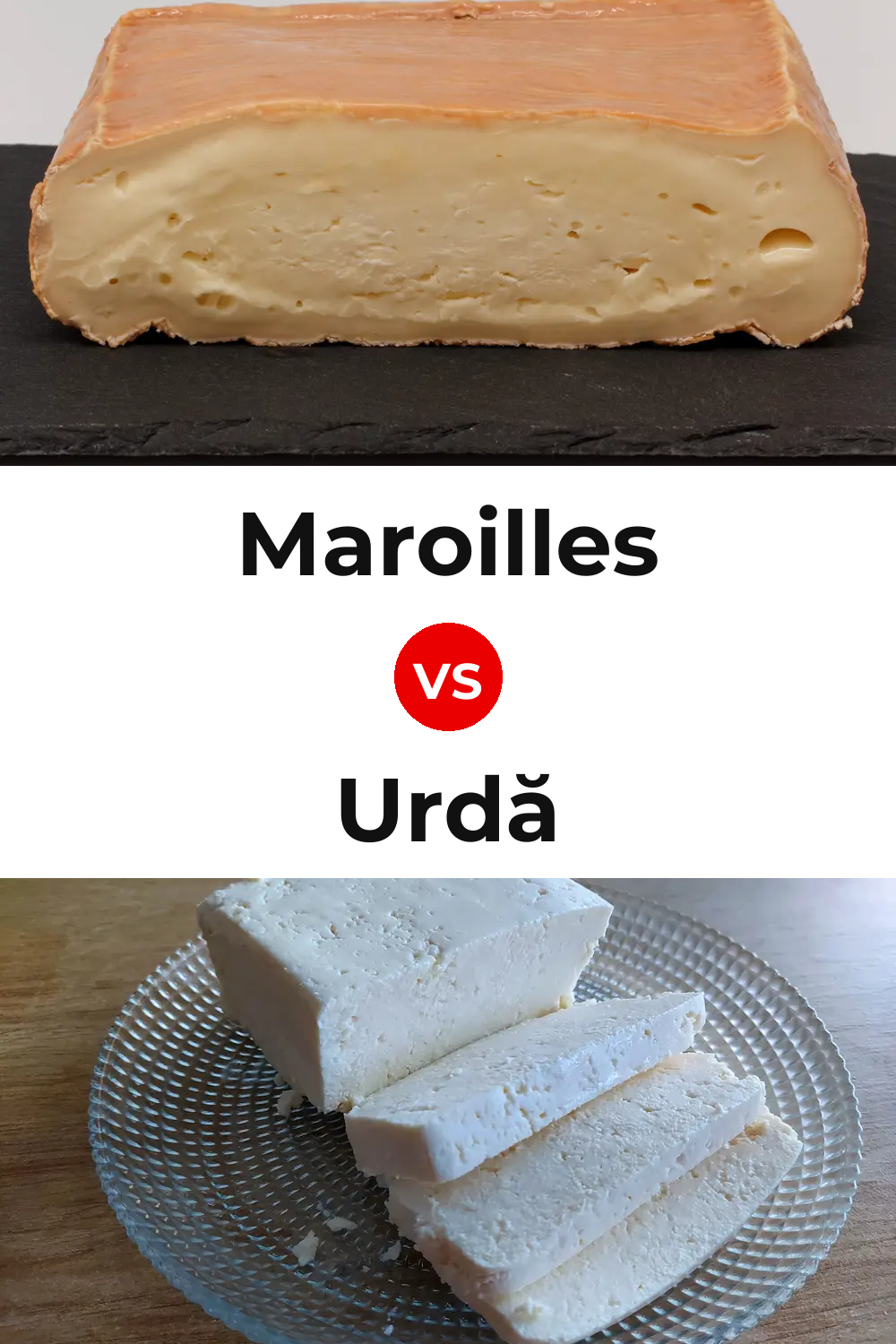 Maroilles Cheese vs Urdă Cheese Pinterest comparison