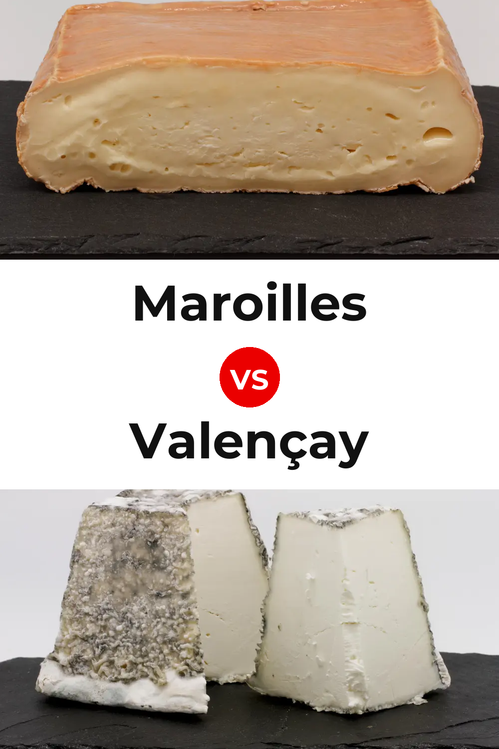 Maroilles Cheese vs Valençay Cheese Pinterest comparison