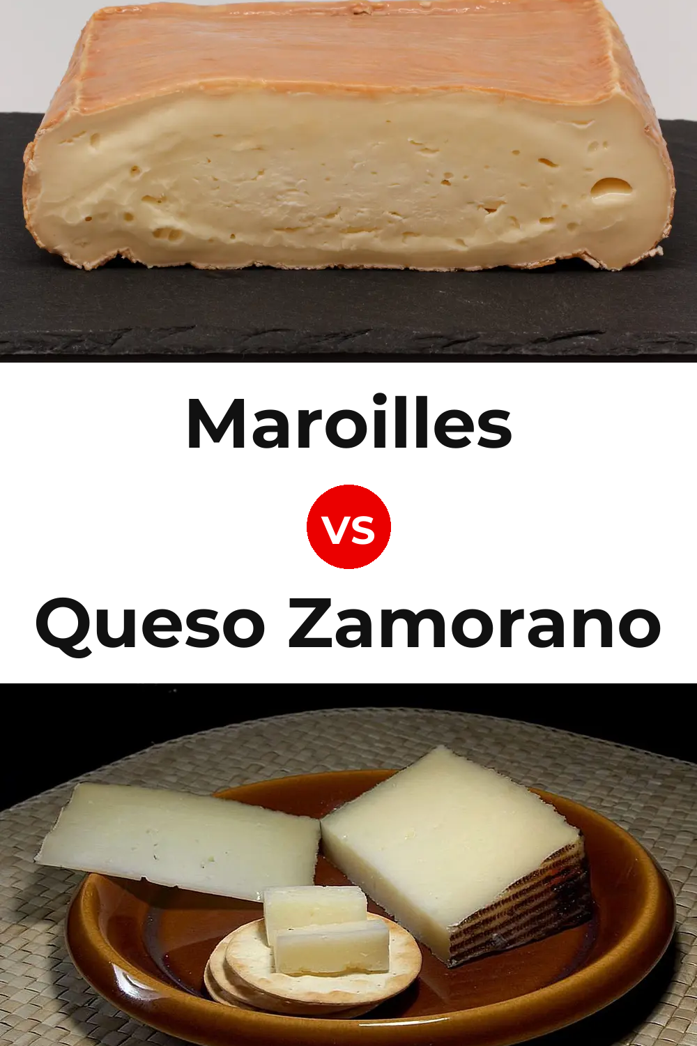 Maroilles Cheese vs Queso Zamorano Pinterest comparison