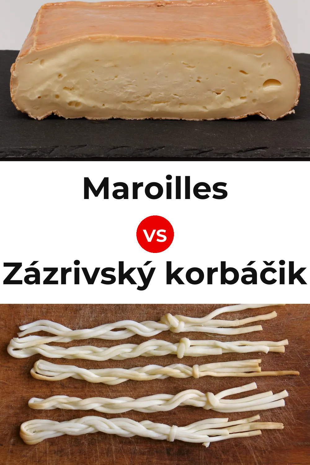 Maroilles Cheese vs Zázrivský korbáčik Cheese Pinterest comparison