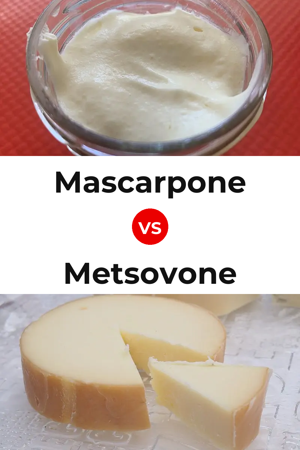 Mascarpone Cheese vs Metsovone Cheese Pinterest comparison