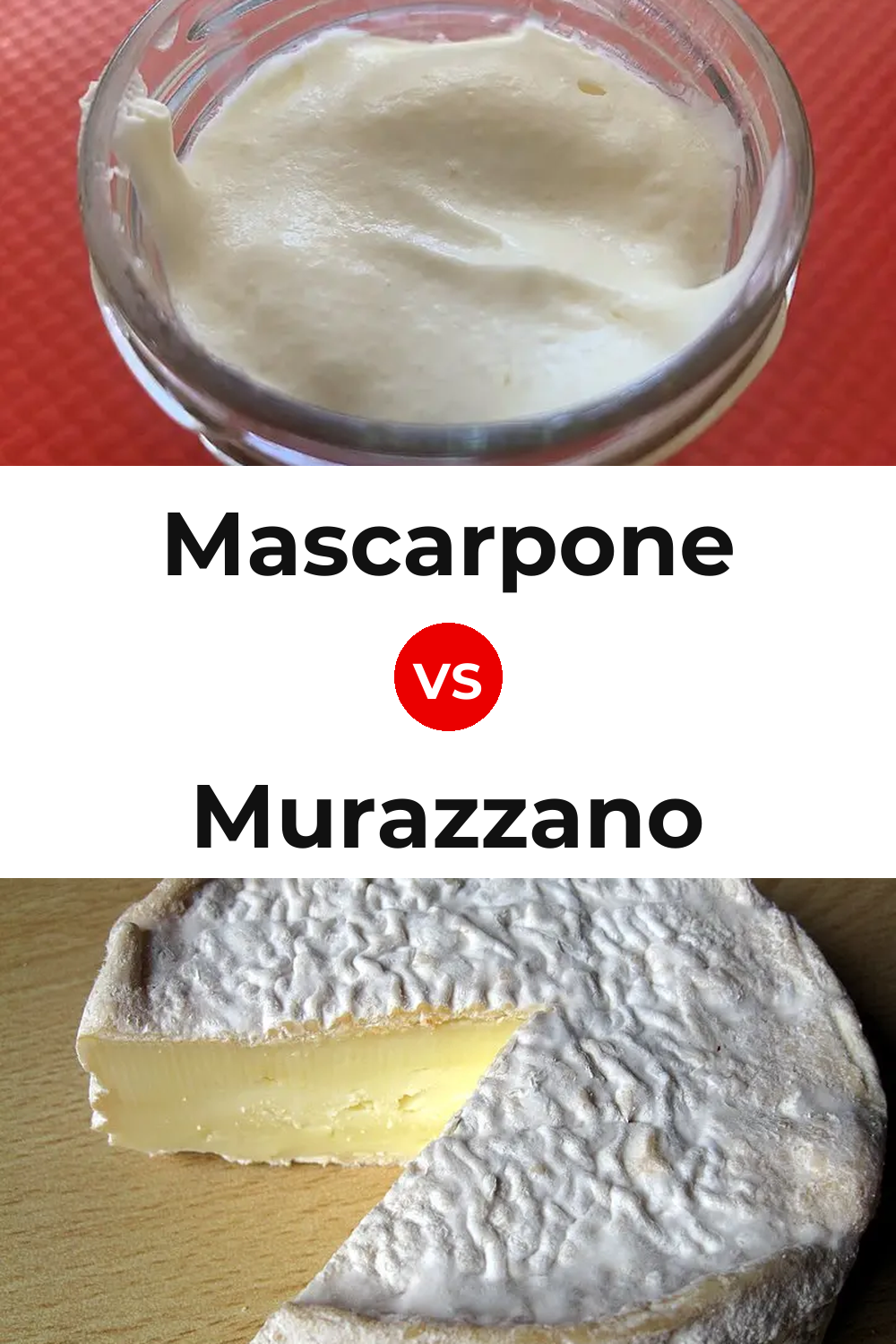 Mascarpone Cheese vs Murazzano Cheese Pinterest comparison