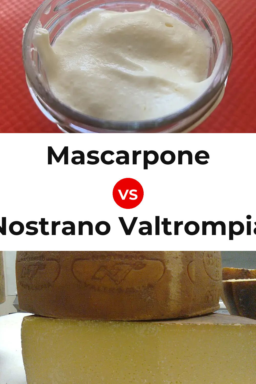 Mascarpone Cheese vs Nostrano Valtrompia Cheese Pinterest comparison