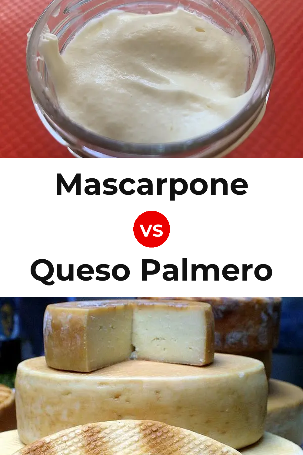 Mascarpone Cheese vs Queso Palmero Pinterest comparison