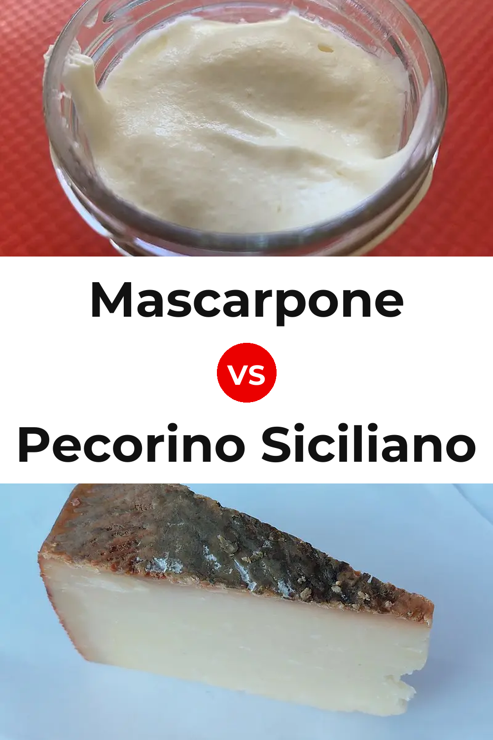 Mascarpone Cheese vs Pecorino Siciliano Cheese Pinterest comparison