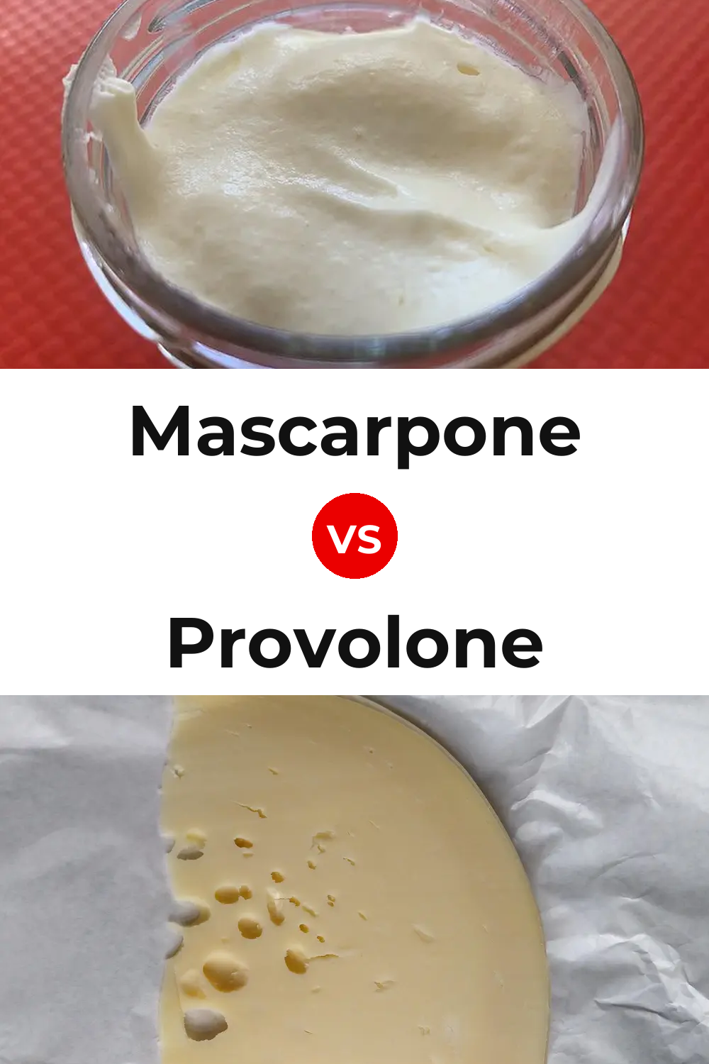 Mascarpone Cheese vs Provolone Cheese Pinterest comparison