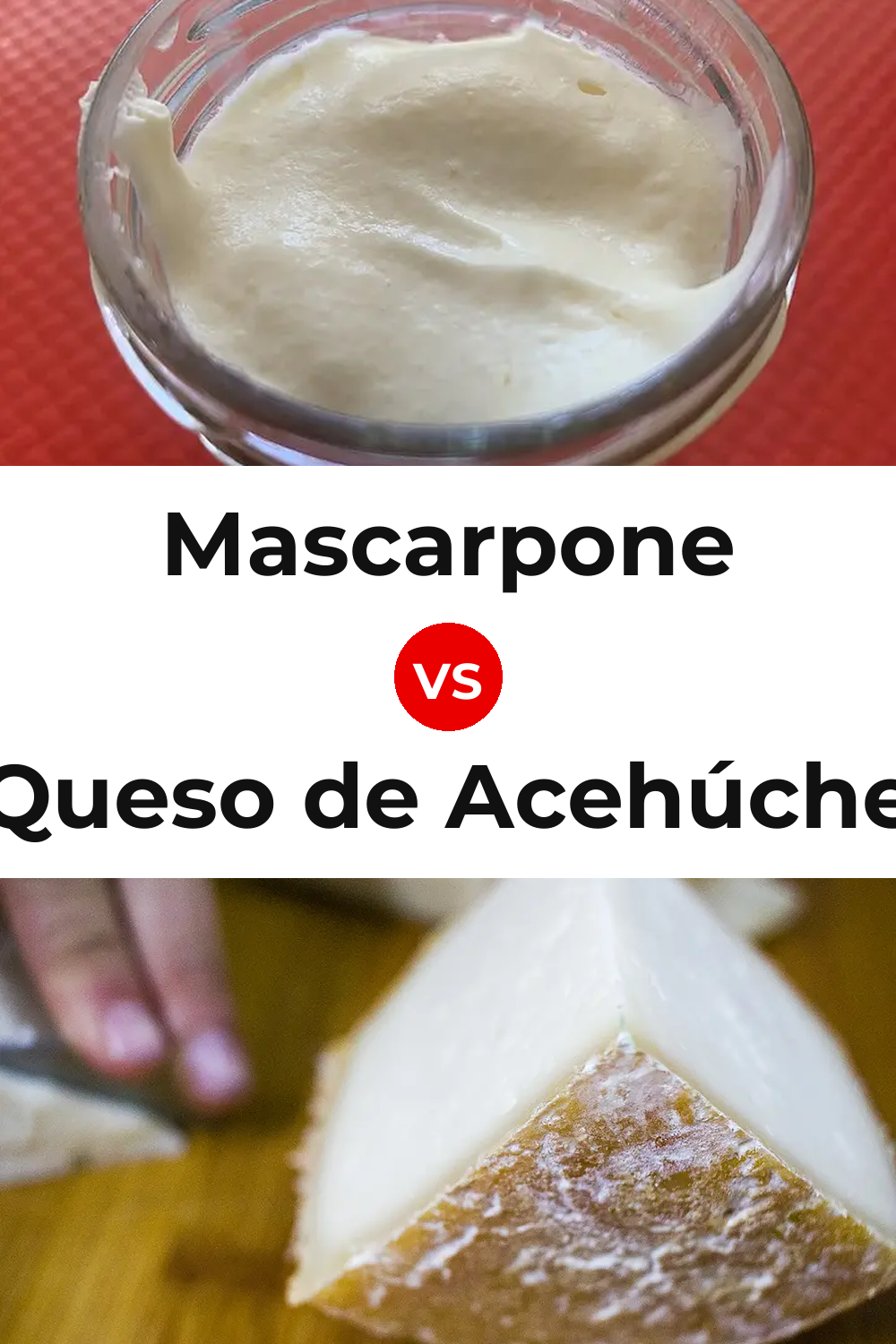 Mascarpone Cheese vs Queso de Acehúche Pinterest comparison