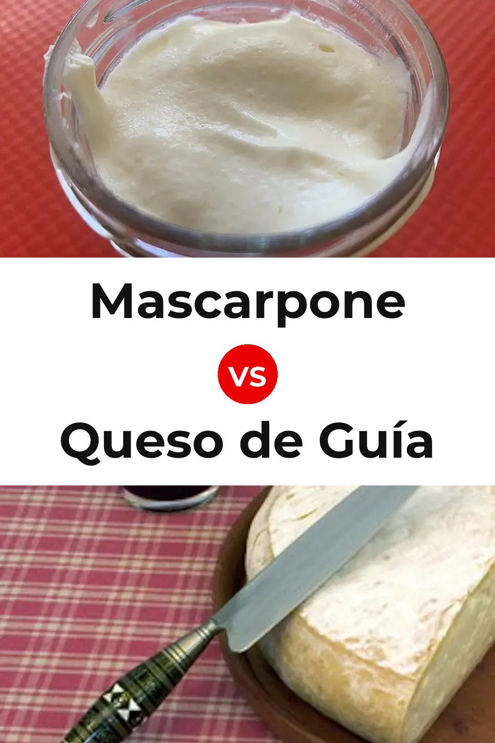 Mascarpone Cheese vs Queso de Guía Pinterest comparison