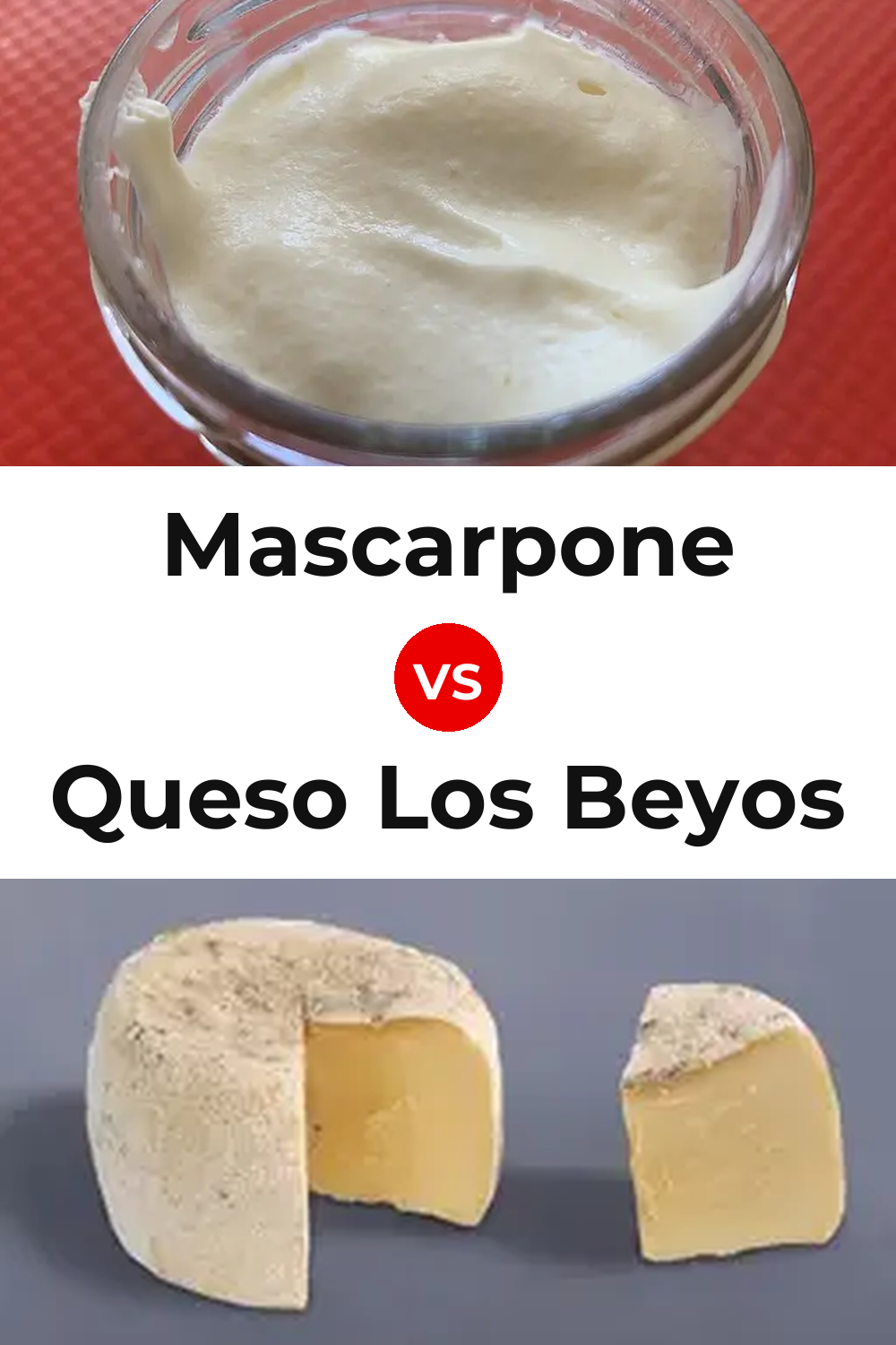 Mascarpone Cheese vs Queso Los Beyos Pinterest comparison