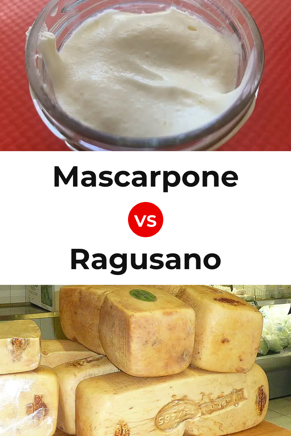 Mascarpone Cheese vs Ragusano Cheese Pinterest comparison