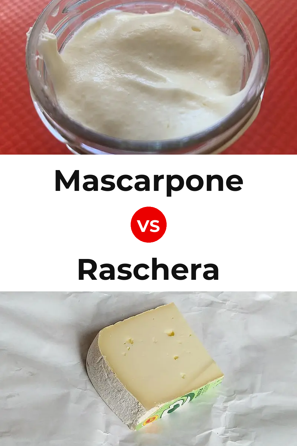 Mascarpone Cheese vs Raschera Cheese Pinterest comparison