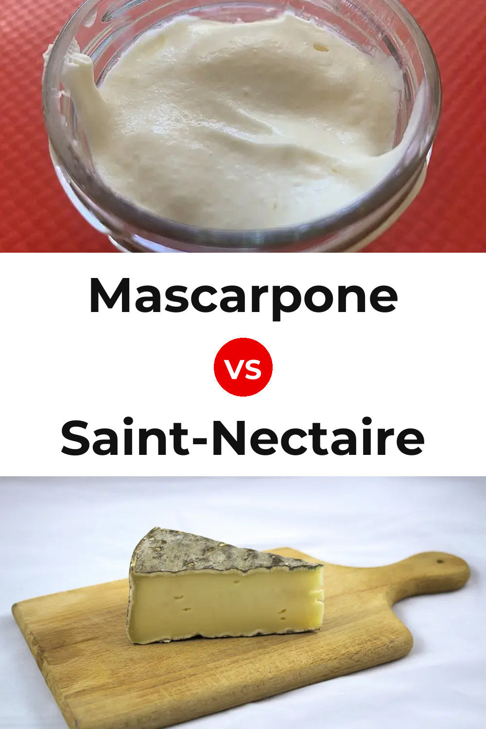 Mascarpone Cheese vs Saint-Nectaire Cheese Pinterest comparison