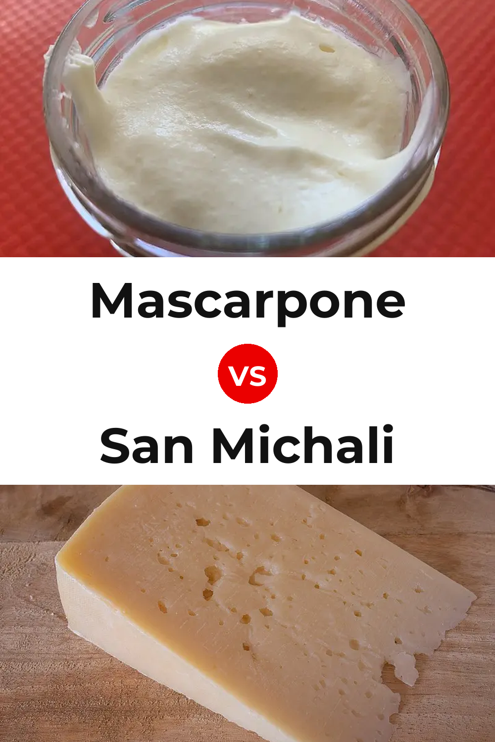 Mascarpone Cheese vs San Michali Cheese Pinterest comparison