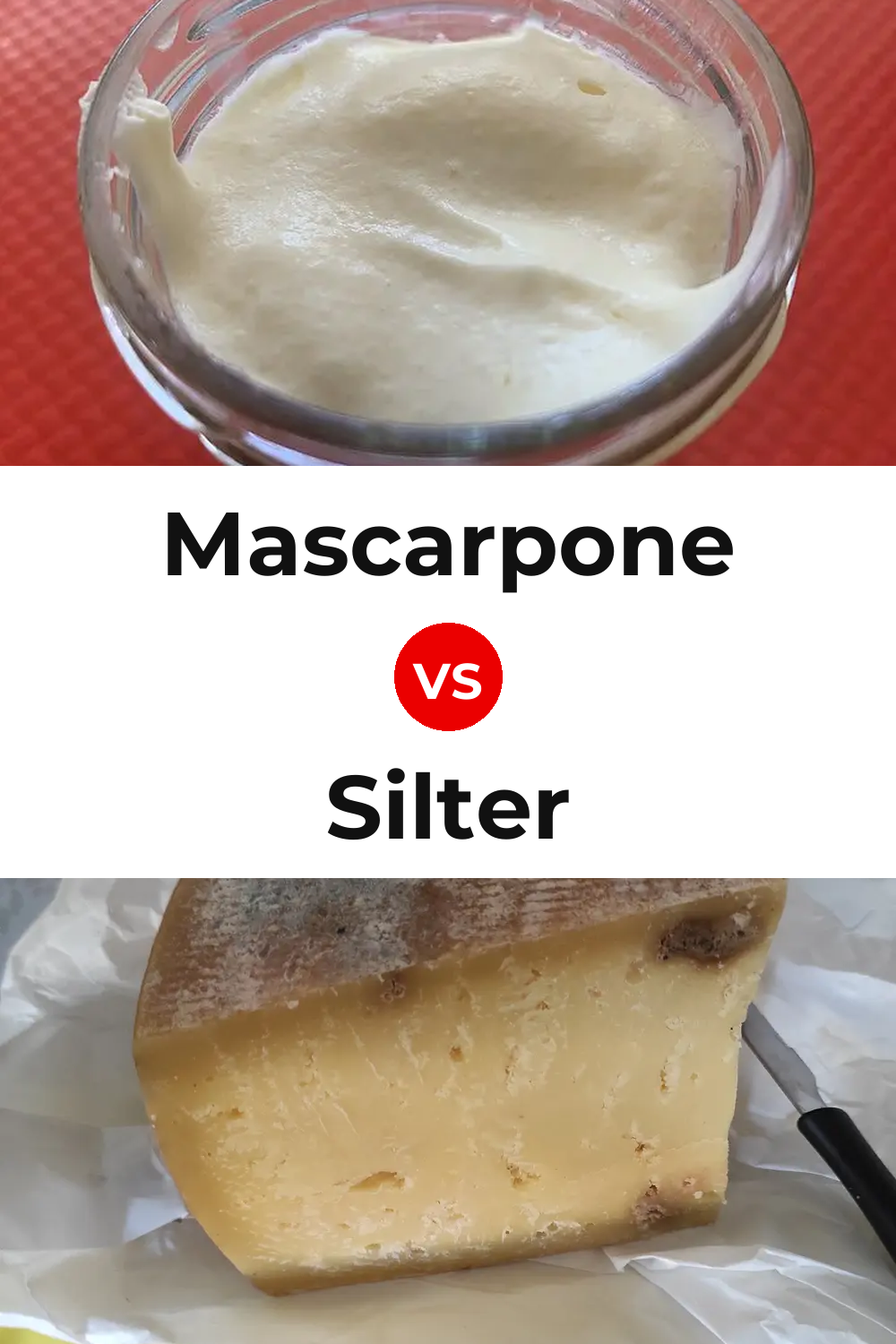 Mascarpone Cheese vs Silter Cheese Pinterest comparison