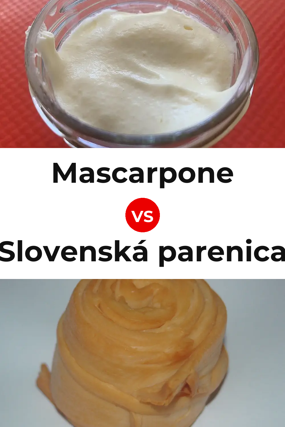 Mascarpone Cheese vs Slovenská parenica Cheese Pinterest comparison