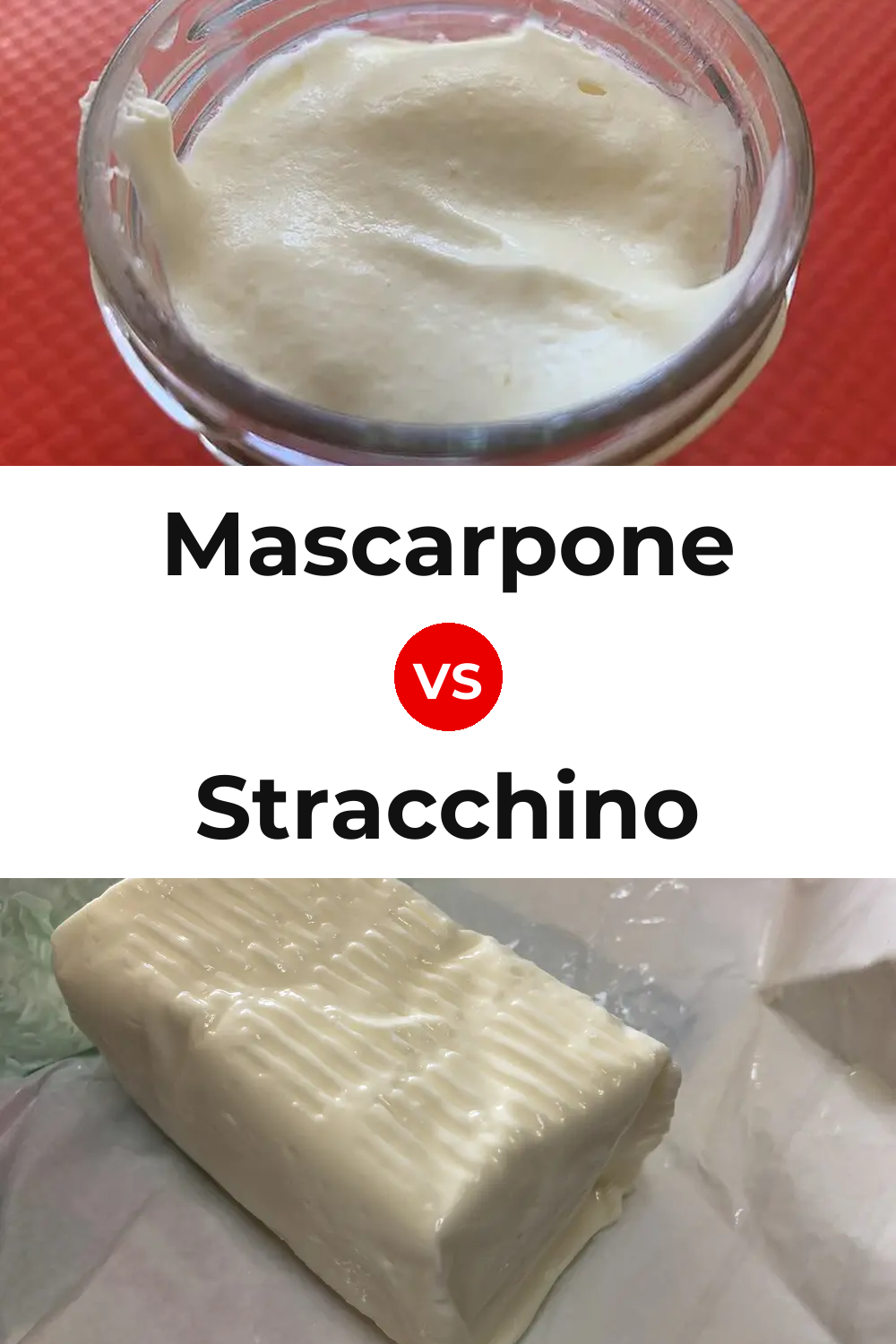 Mascarpone Cheese vs Stracchino Cheese Pinterest comparison