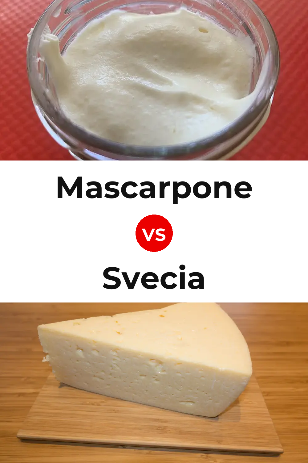 Mascarpone Cheese vs Svecia Cheese Pinterest comparison