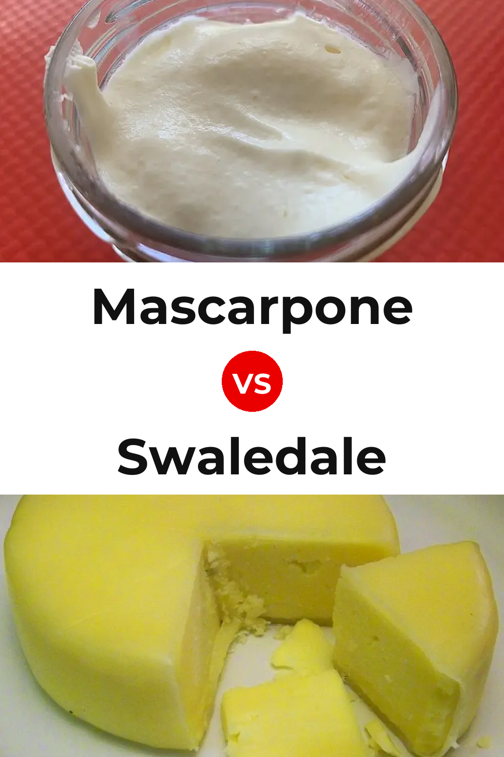 Mascarpone Cheese vs Swaledale Cheese Pinterest comparison