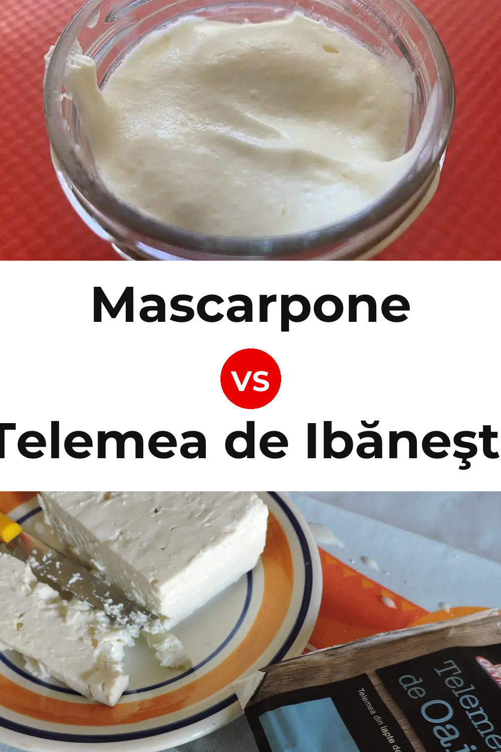 Mascarpone Cheese vs Telemea de Ibăneşti Cheese Pinterest comparison