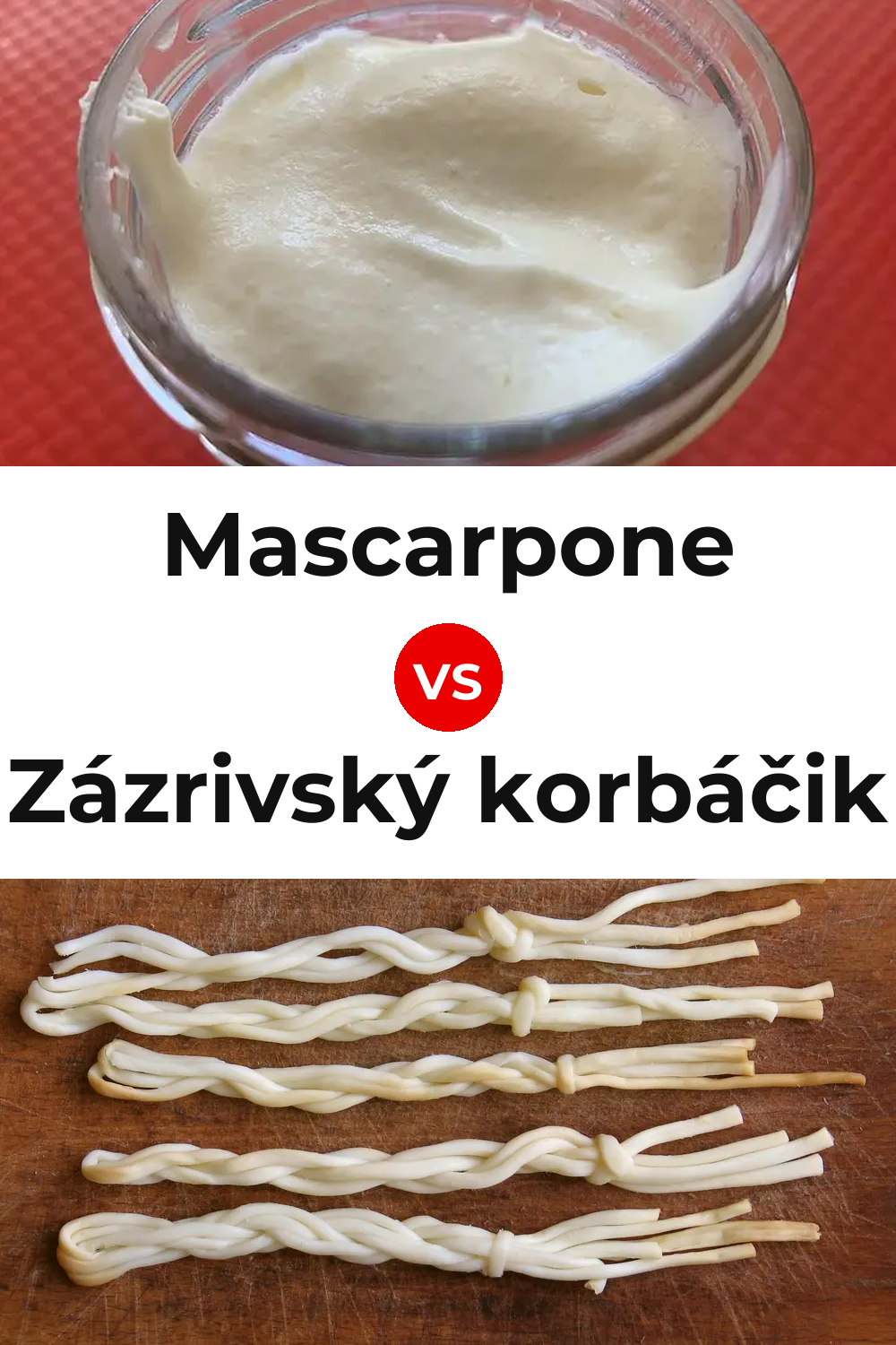 Mascarpone Cheese vs Zázrivský korbáčik Cheese Pinterest comparison
