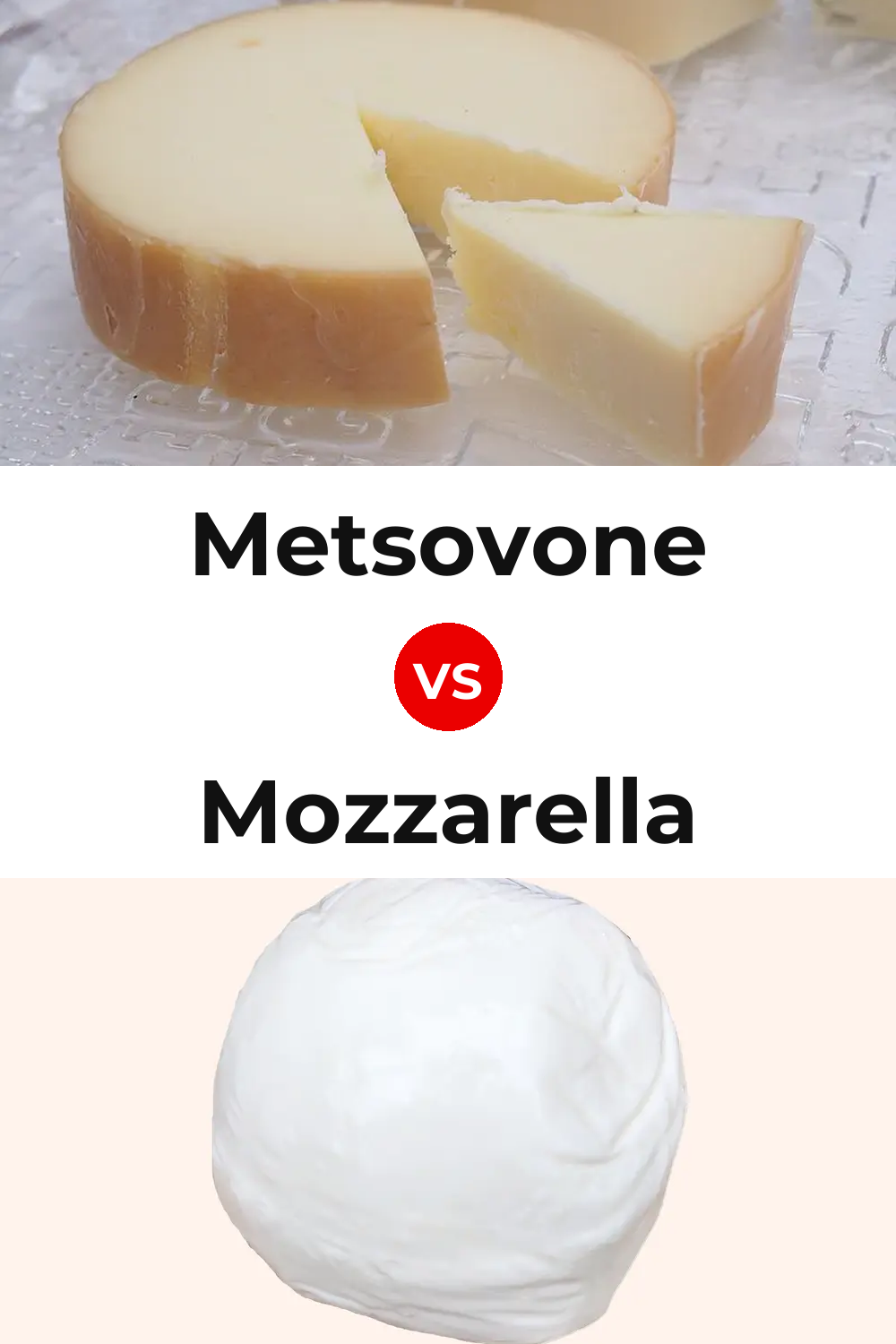 Metsovone Cheese vs Mozzarella Cheese Pinterest comparison