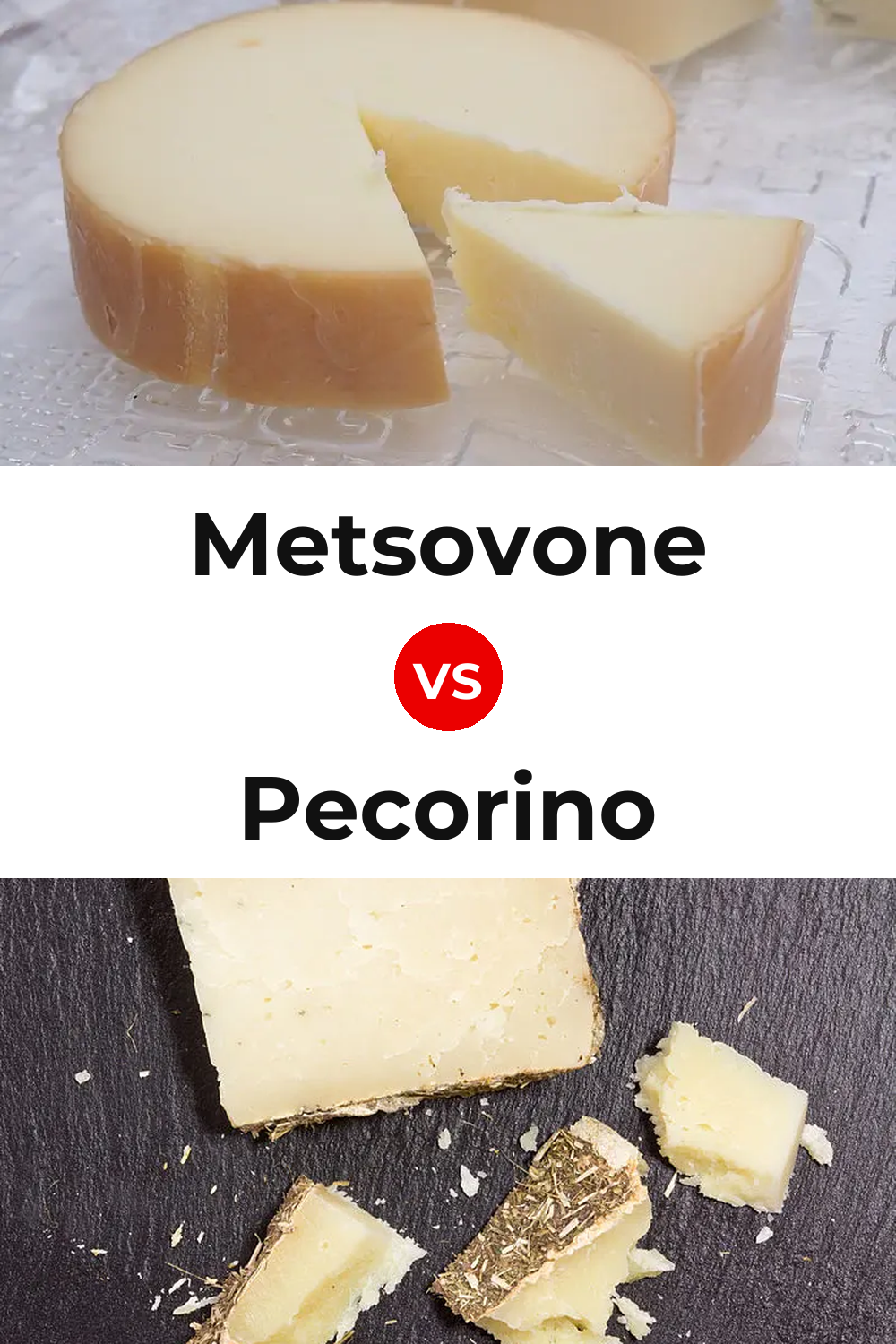 Metsovone Cheese vs Pecorino Cheese Pinterest comparison
