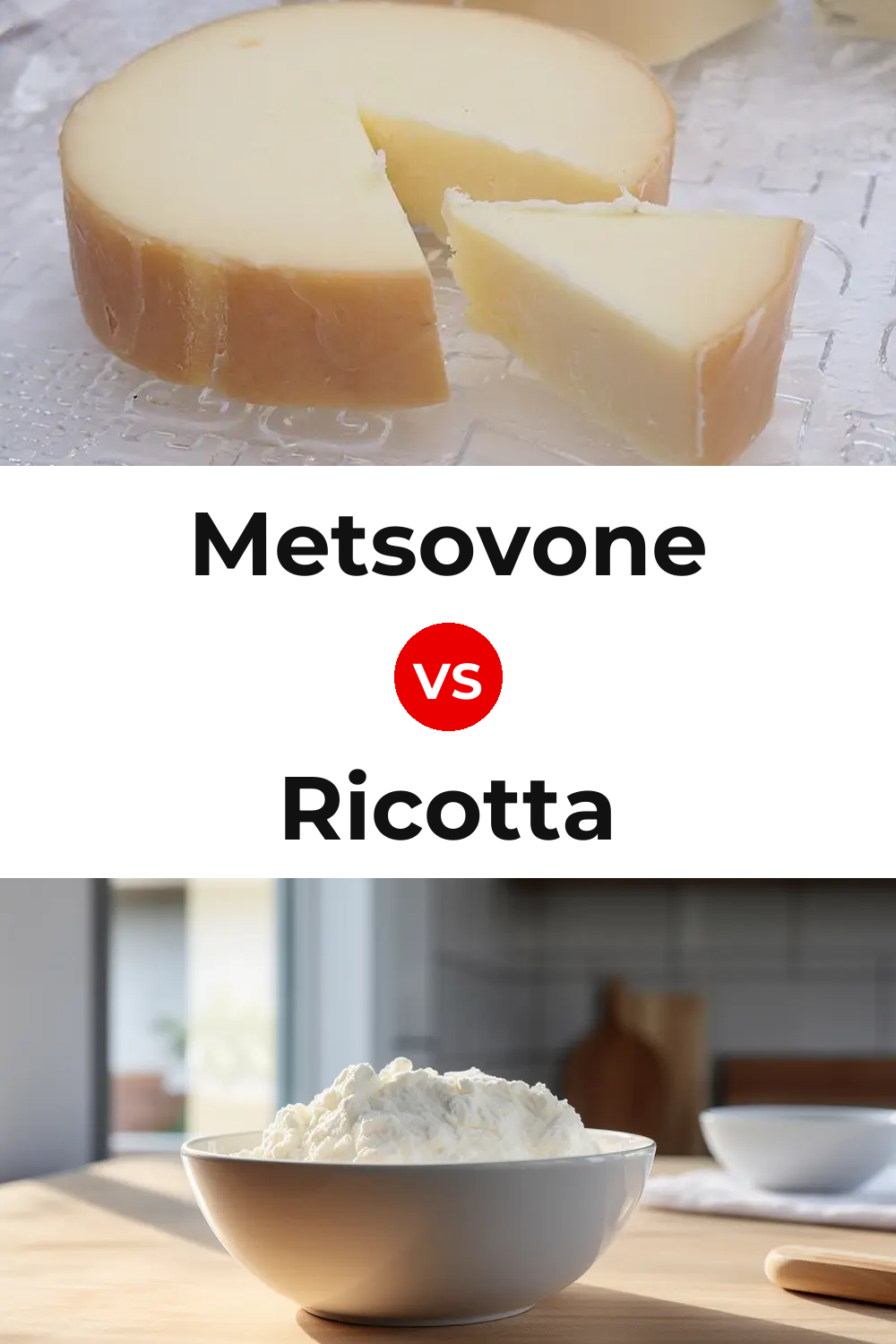 Metsovone Cheese vs Ricotta Cheese Pinterest comparison