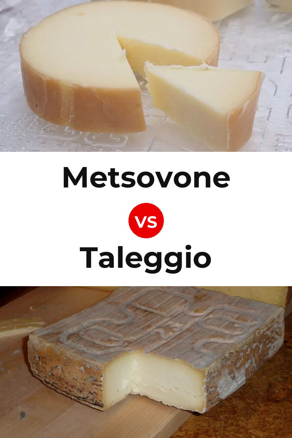 Metsovone Cheese vs Taleggio Cheese Pinterest comparison
